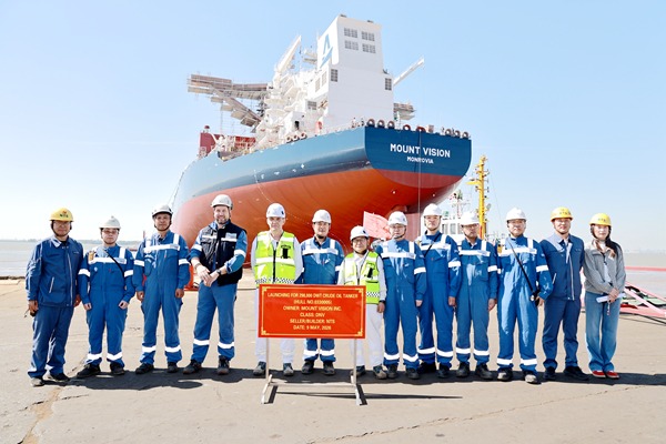 NTS launched a 298,000-dwt LNG dual fuel crude oil tanker